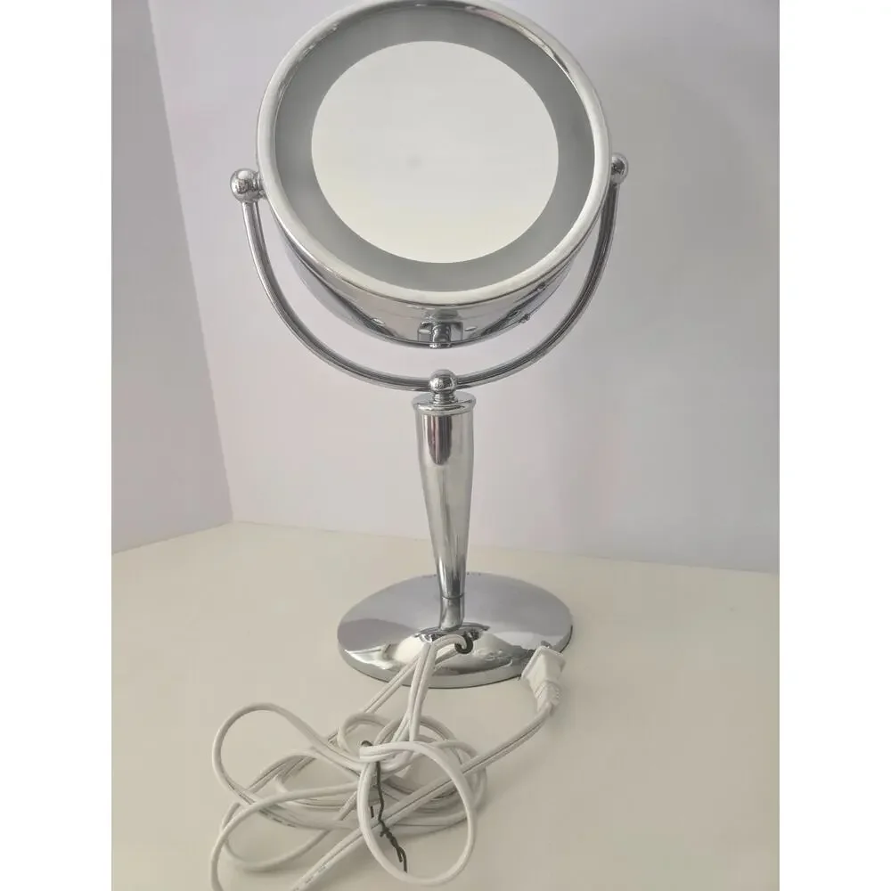 Revlon Lighted Makeup Mirror Dual 5X Magnifying Mirror Chrome